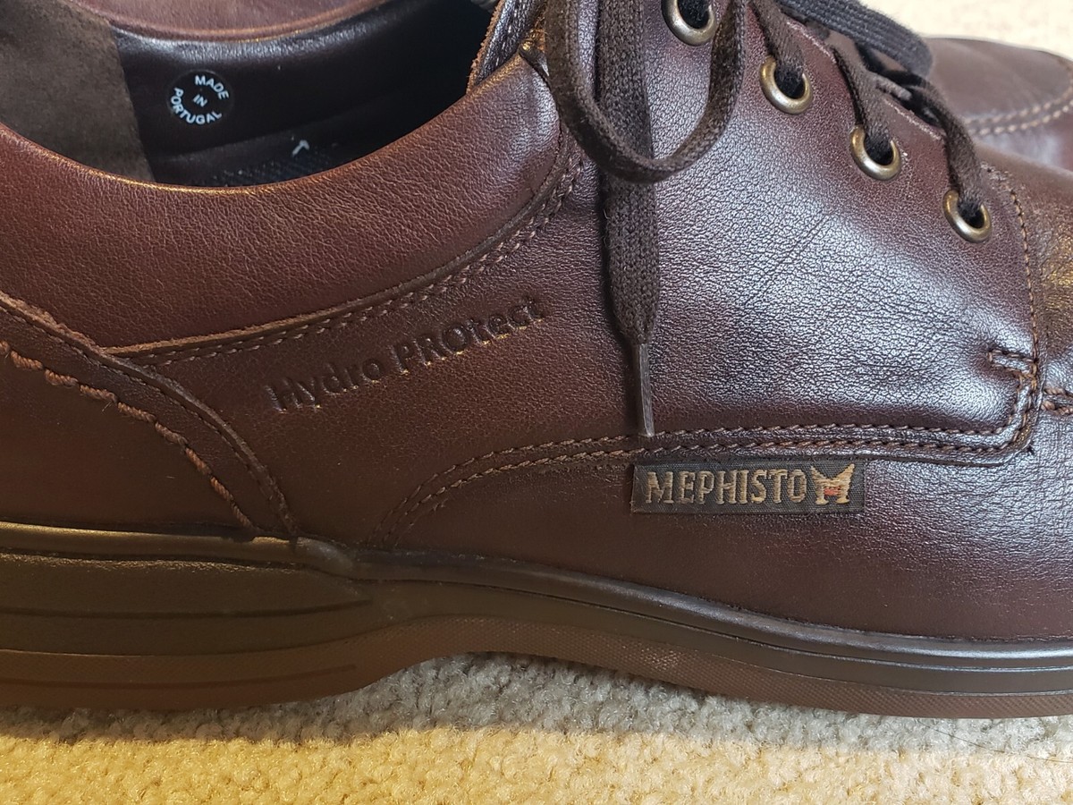 Mephisto Douk Hydro Protect Oxfords US Mens 11.5 Brown Leather Moc Toe Air-Jet Douk - Mephisto - ShoesRX.com main image 4