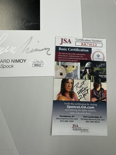 William Shatner Leonard Nimoy Signed 18x24 Litho Jsa Auto Star Trek Where No Man - Picture 5 of 5