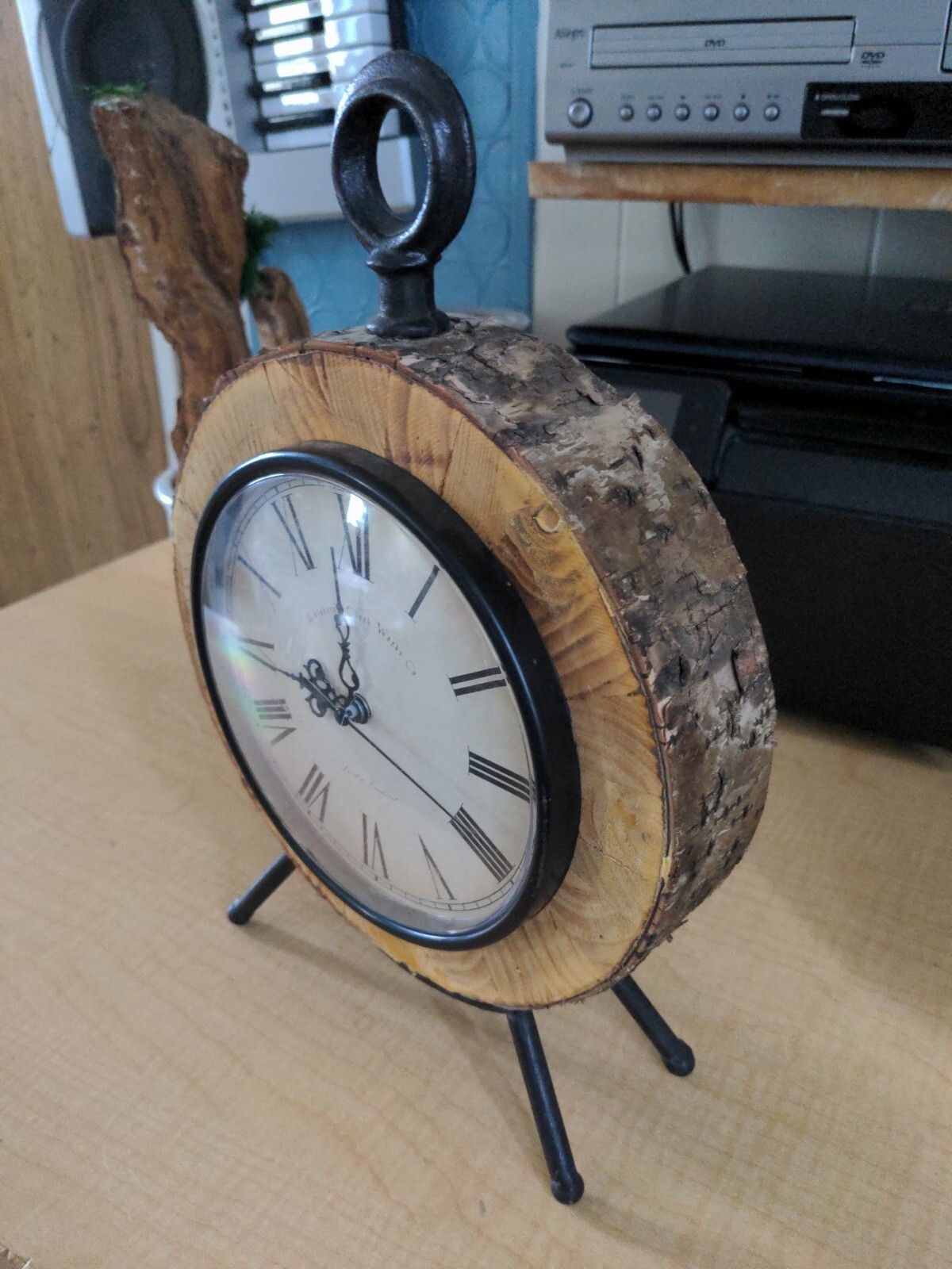 Hobby Lobby Wooden and Metal Clock~WORKING | eBay