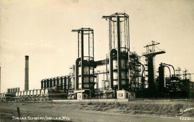Real Photo Postcard Sinclair Oil Refinery, Sinclair, Wyoming #2 - Sanborn Photo