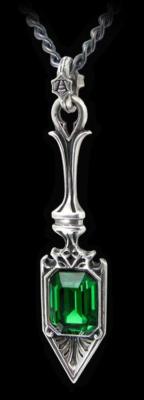 Sucre Vert Absinthe Spoon - Alchemy Gothic Halskette - Fantasy Halsschmuck Kette