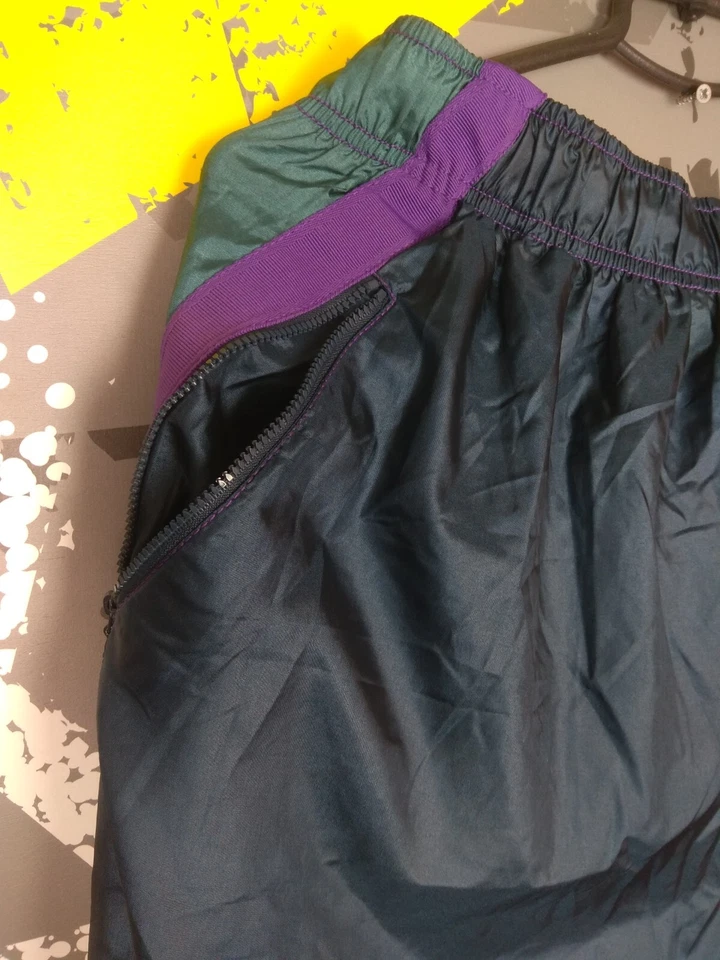 Pantalones Nike Vintage Multicolor Nylon Poliéster Para Hombre Talla 2XL ig93 Foto 4 de 4