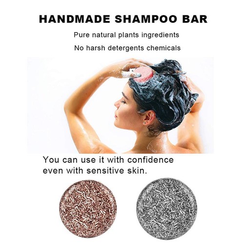 Organic Grey Reverse Shampoo Bar Natural Hair Darkening Repair Shampoo