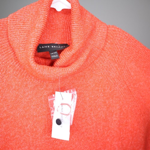 Lane Bryant women's sz 18/20 turtleneck sweater orange nwt - Picture 4 of 10