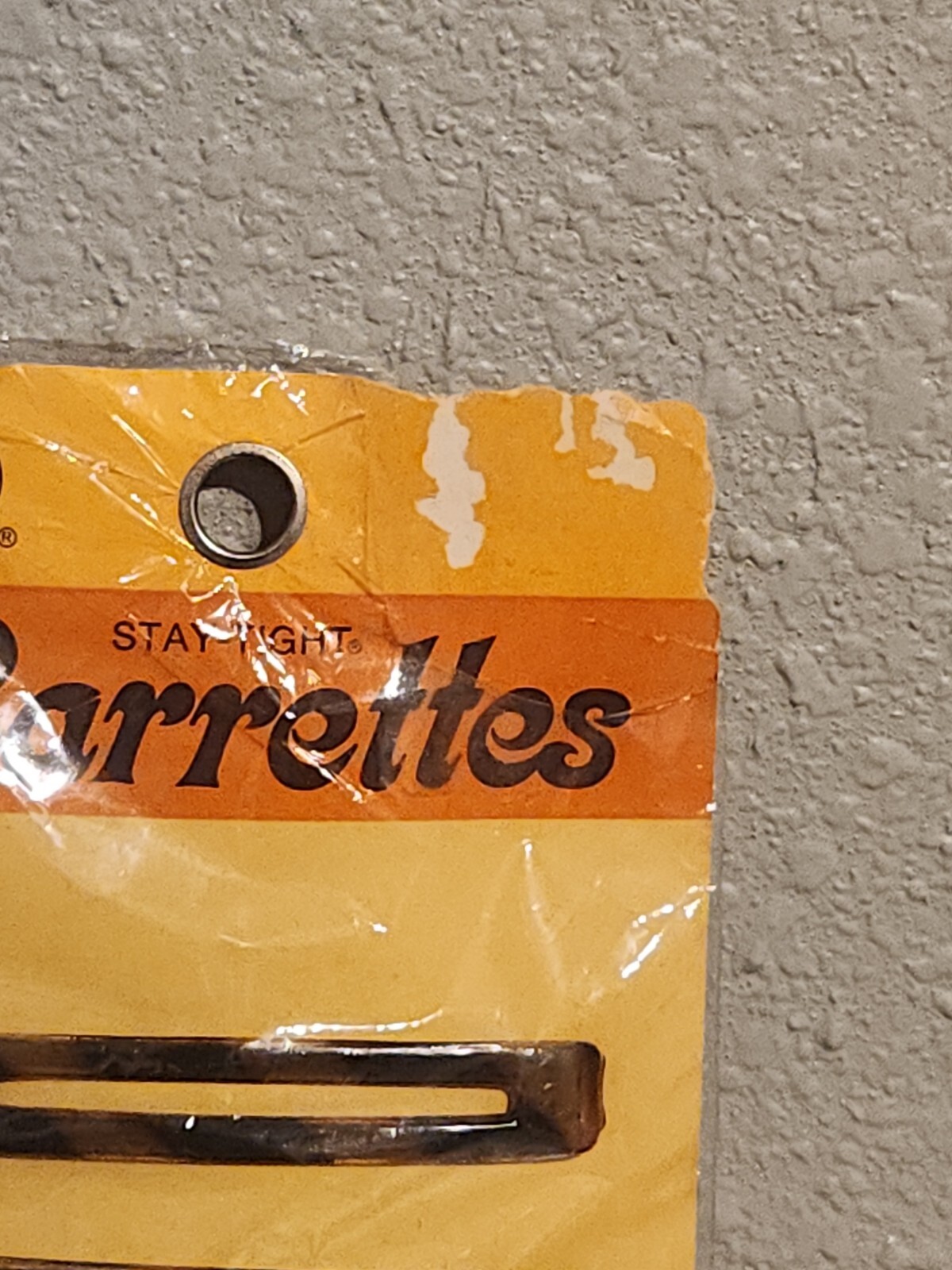 Vintage Goody Stay Tight Barrettes Spring Clasp Tortoise 2 Pack NOS