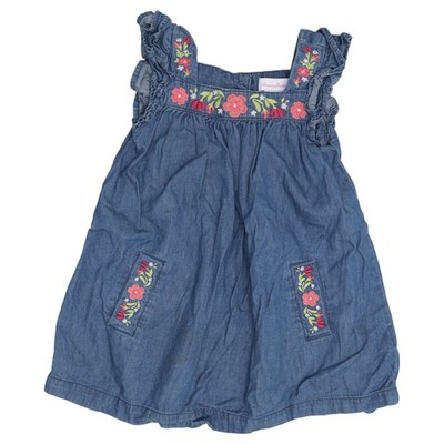 Tommy Bahama, Jeanskleid, Größe: 98, Blau/Mehrfarbig, Baumwolle, Blumen #4DW