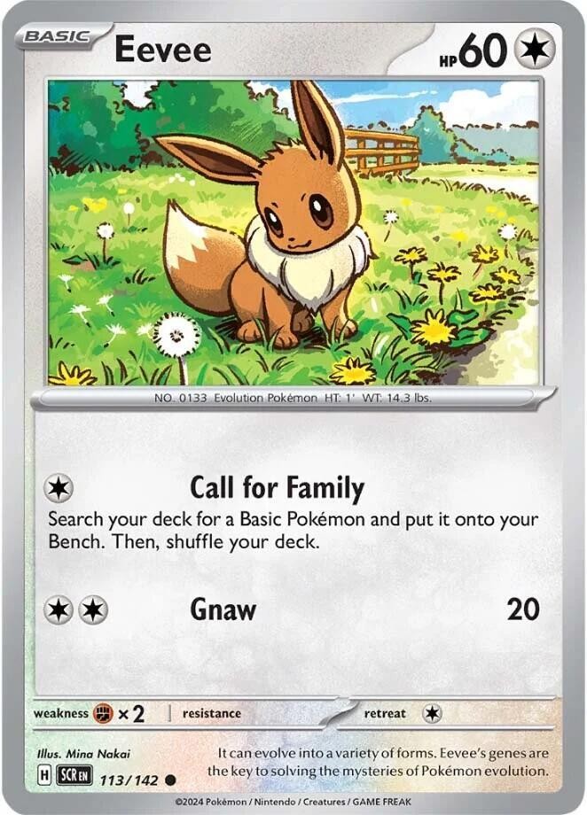 Eevee (Common) SV07: Stellar Crown 113/142 NM