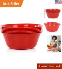 Home Snack Bowls Medium 6pk 1.8L, Red