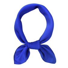 Silk Head Scarf Women Satin Neck Scarves Square Solid Hair Bandana Headband
