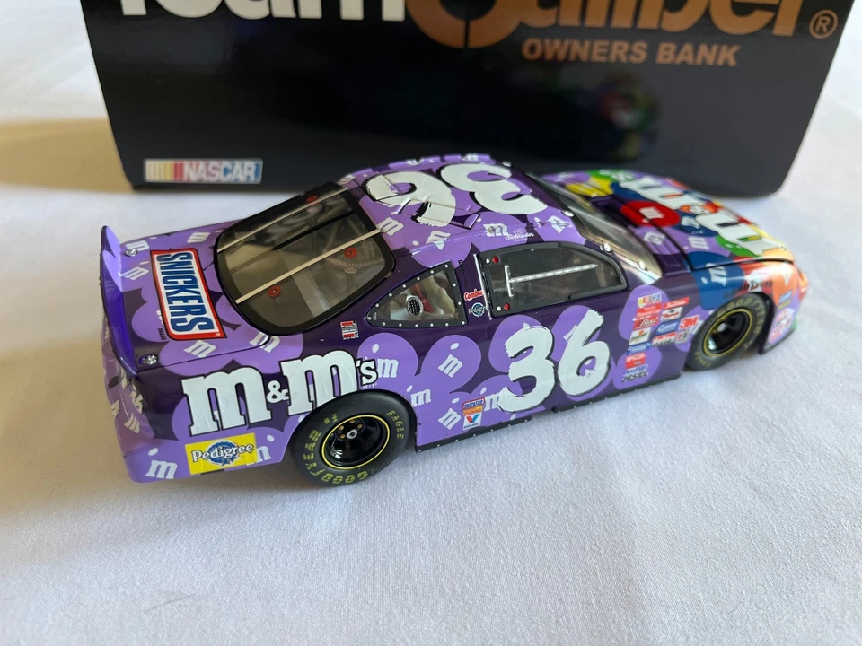 Team Caliber #36 Kenny Schrader M&Ms Brand Purple Color Vote Winner 2002 1/24 - Image 2 of 4