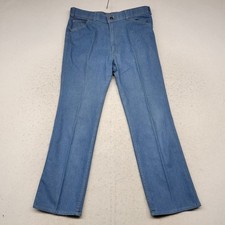 Vintage Levis Action Jeans Mens 36x30 Blue Denim Straight Stretch Orange Tab