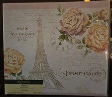 Recollections Paris Eiffel Tower Roses Blank Scrapbook Album 10 Pages 12x12