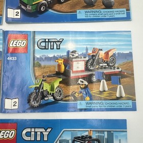 Lego City 4200, 4203, 4433, 60016, 60072 Instruction Manual Lot