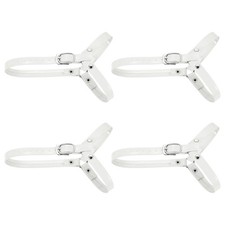 2Pairs Detachable Shoe Straps for Heels, Adjustable Ankle Strap, White