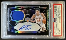 2018-19 Panini Obsidian Allonzo Trier Rookie Jersey Auto RC #/75 Knicks PSA 10