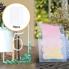 10Pcs Clear Acrylic Sheets 5" x 7" for Tabletop Photo Frame Display Projects