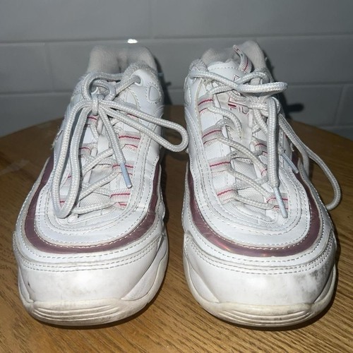 FILA White & Pink Holographic Chunky Shoes - Picture 3 of 8