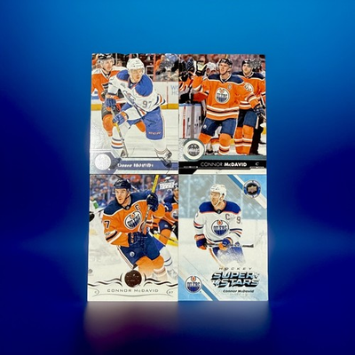 #ad #ad 4x Connor McDavid Upper Deck w Hockey Superstars Oddball Edmonton Oilers $2.95