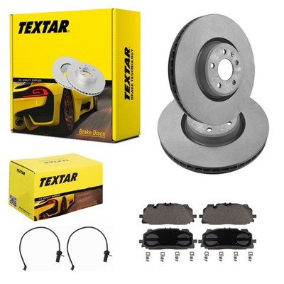 TEXTAR BREMSSCHEIBEN 350mm + BELÄGE VORNE passend für AUDI A6 C8 auch Allroad