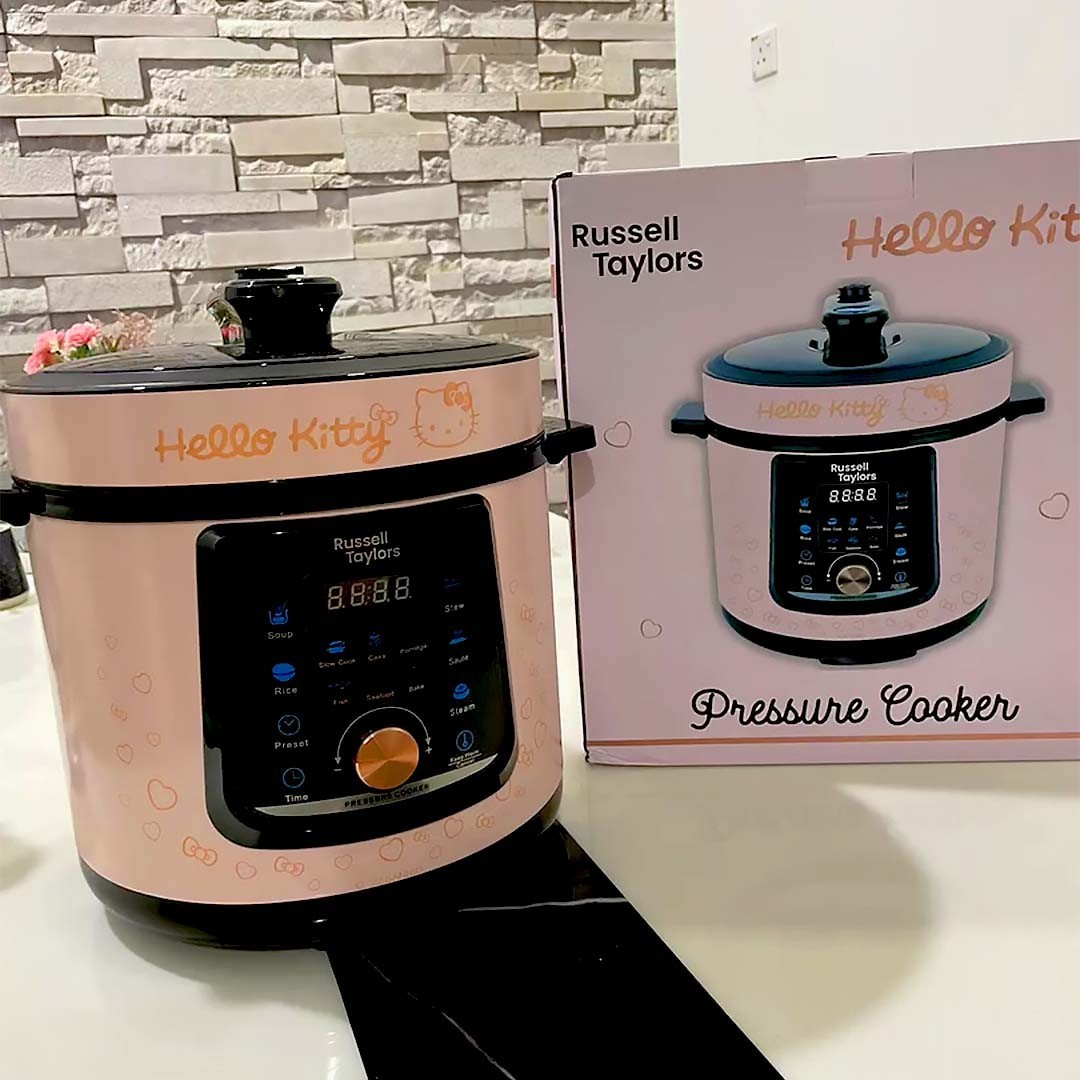 Hello Kitty 6L Pressure Cooker Official Collab |  Pink & Gold Limited Edition