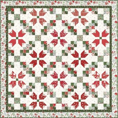 Patchwork Blooms Quilt Pattern Beverly McCullough Flamingo Toes Riley Blake
