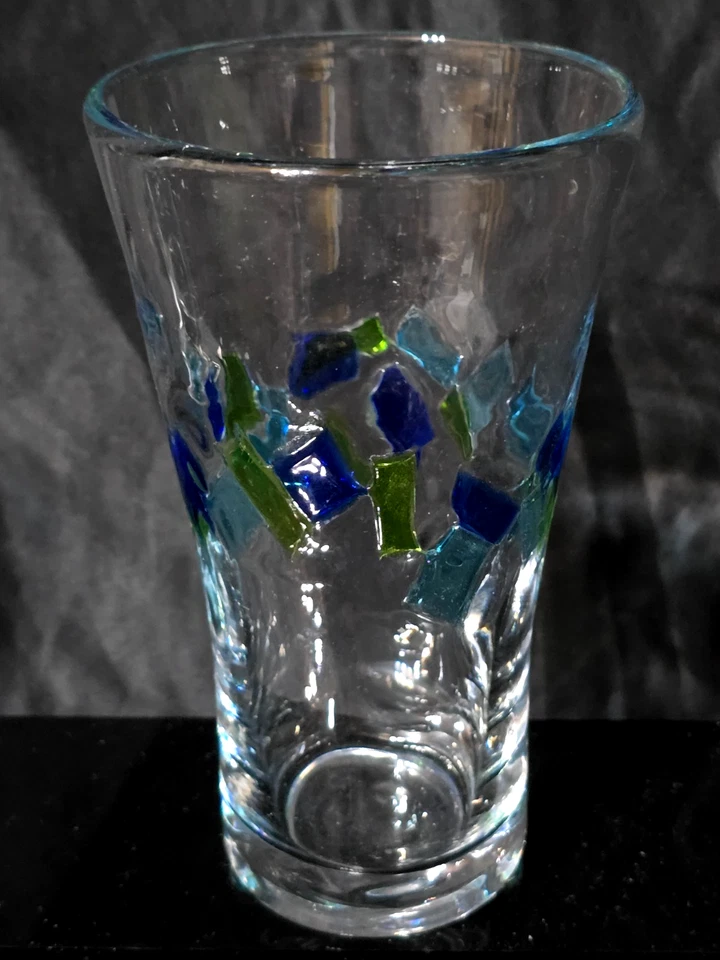 全球 AMICI 5.875 英寸高球/冰茶玻璃 HARLEQUIN II - 近乎完好 6 件套 — 第 3/4 张图片