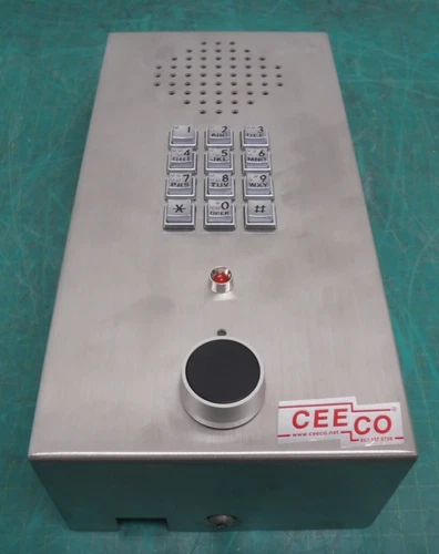 Ceeco SSW-521-F Rugged Stainless Steel Wall Mount Speakerphone 84th Anniversary