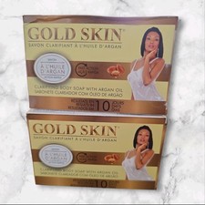 Gold skin clarifying body Soap with Argan lait 10 day rapida  Oil