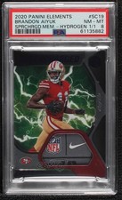 2020 Panini Elements Supercharged Hydrogen 1/1 Brandon Aiyuk #SC-19 PSA 8 uk2