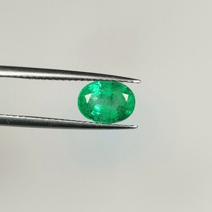1.27 Ct Natural Zambian Green Emerald Good Luster Beautiful Oval Cut - G- 164
