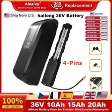 36V 48V 52V Hailong Ebike Battery with Charger Full Capacity 10Ah 15Ah 20Ah 