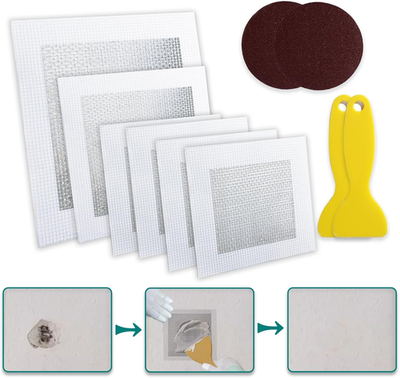 #ad #ad 10 Pack Drywall Repair Kit – Self Adhesive Wall Patch w Scraper amp; Mesh $16.99