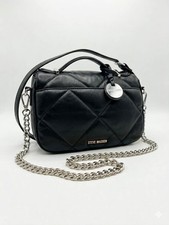 Steve Madden Black Quilted Crossbody Chain Shoulder Bag Purse Handbag NWOT