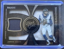 2016 Panini Black Gold Jared Goff Rookie Card Prime /99 #GQ11 JERSEY 