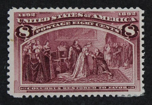CKStamps: US Stamps Collection Scott#236 8c Columbian Mint VLH OG