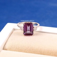 Alexandrite Ring, 925 Sterling Silver, June Birthstone, Anniversary Ring