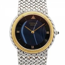 5wwm0175 Seiko Credor 5A70 0260 Navy Dial Used Women s Watch
