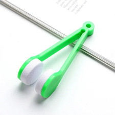 New Creative Two-Side Glasses Brush Soft Microfiber Spectacles Cleaner Glasses C