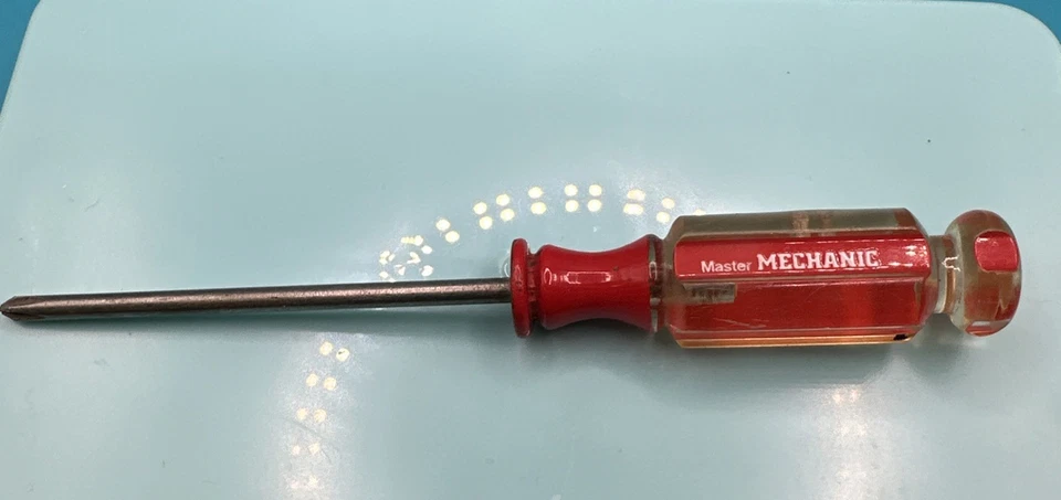 Master Mechanic 4-5/8” Long Pocket Screwdriver Model No. 127 936 See Photo’s ! - Image 2 of 3