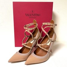 with Outer Box Valentino Garavani Pumps Studs Pink Beige