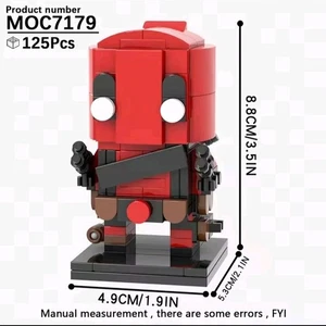 Mooxi Building Blocks - Deadpool, Marvel character set