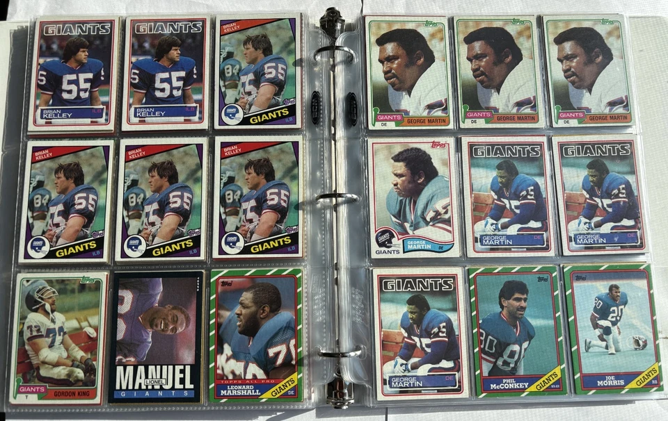 New York Giants Football Cards 1969 - 1987 Topps & Fleer (Lot sale) - Image 4 of 4
