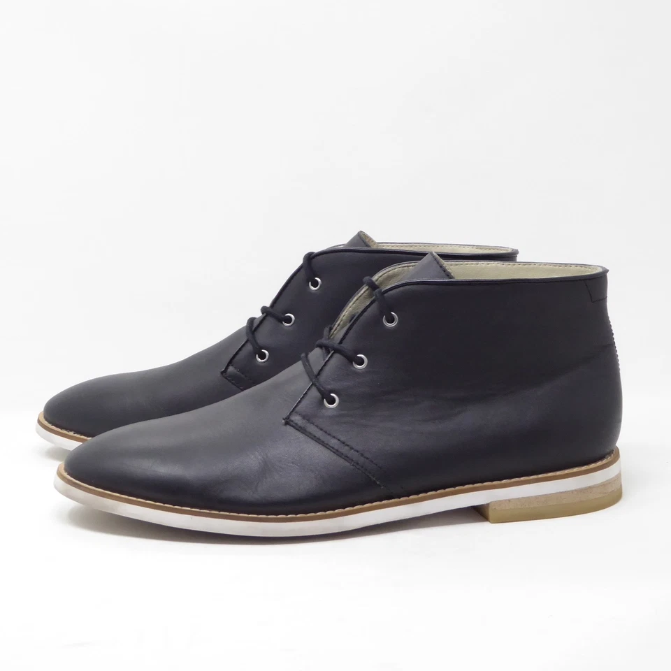 Calvin Klein ALBE Cuero Chukka Botas Para Hombre EE. UU. 12 UE 45.5 Botines Foto 3 de 4