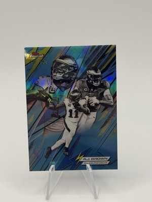 A.J. Brown 2025 Topps Finest #PK-4 Sky Blue Power Kings Insert #/150 Eagles