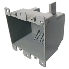 Cantex Electrical Box, 25 cu in, Switch Box Type, 2 Gangs, PVC, Rectangular