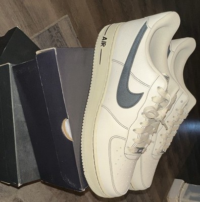 Nike Air Force 1 '07 LV8 Ivory Light Khaki/Black Leather Sneakers HQ2037-200