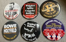 Vintage Caesars Palace Boxing Buttons Bowe He...