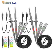 Universal 10X 1X 100MHz Oscilloscope Probes Clip P6100 10:1 with Accessory Kit