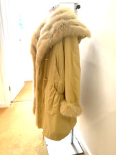 Voss Micro Royale Fox Fur Coat, West Germany, Vintage Unique Couture Ski Holiday