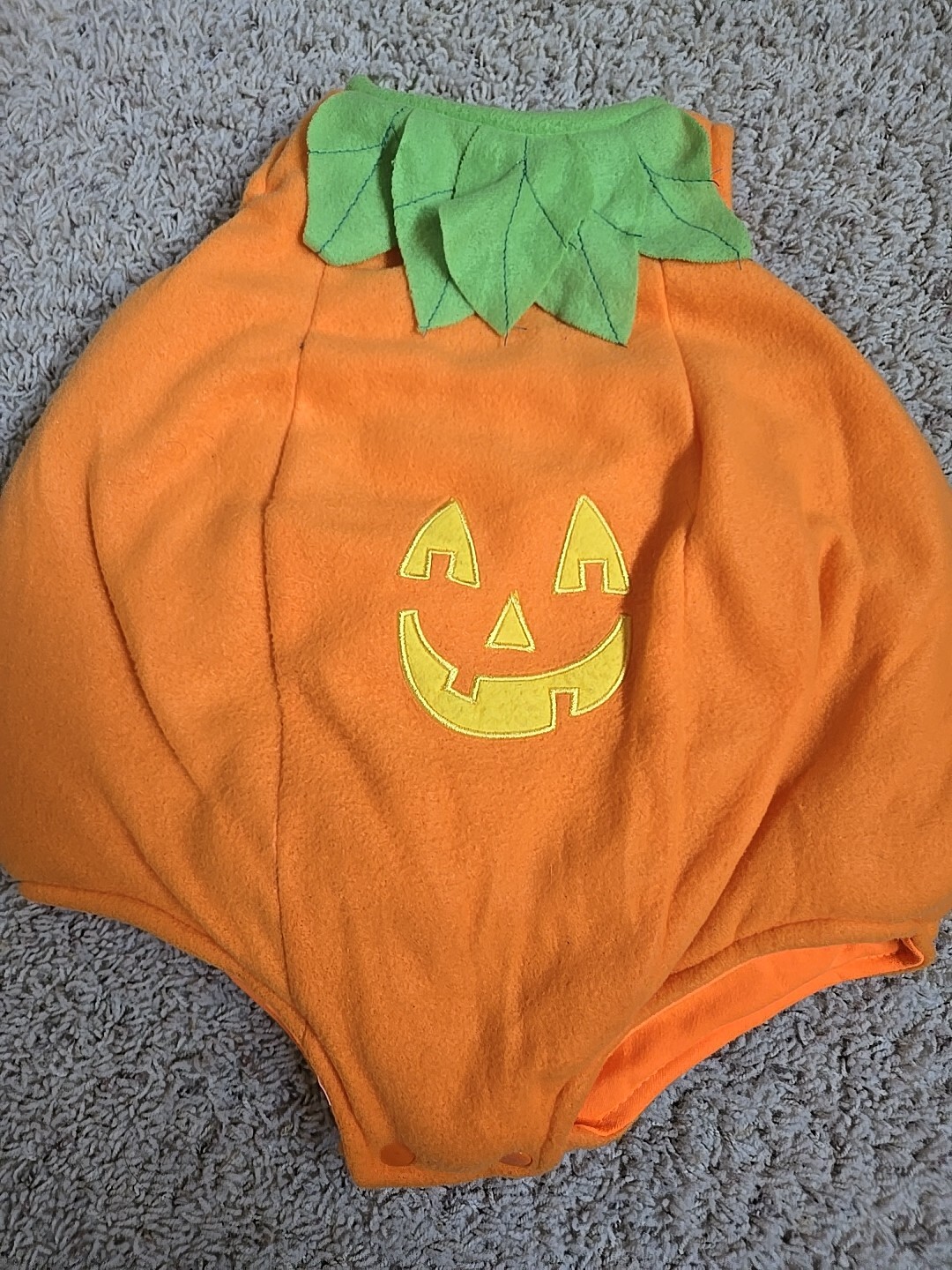 American Jack O' Lantern Pumpkin Halloween Costume for Babies Size 12-24 Months-image